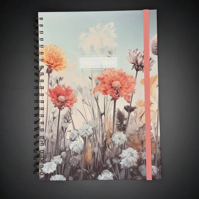 FAMILY DIARY 2026-2027 A4 WILDFLOWERS