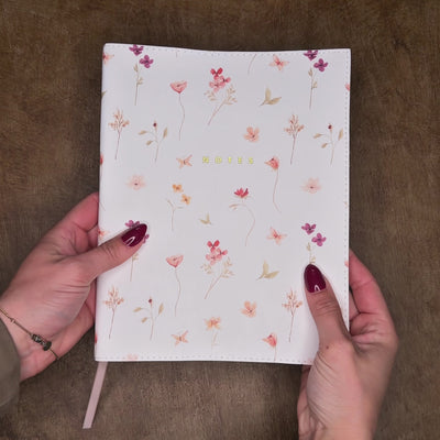 NOTEBOOK A5+ WASHED CRAFT DELICATE FLORALS