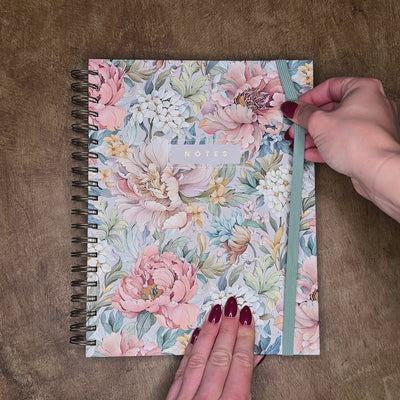 NOTEBOOK ±A4 VINTAGE PEONIES