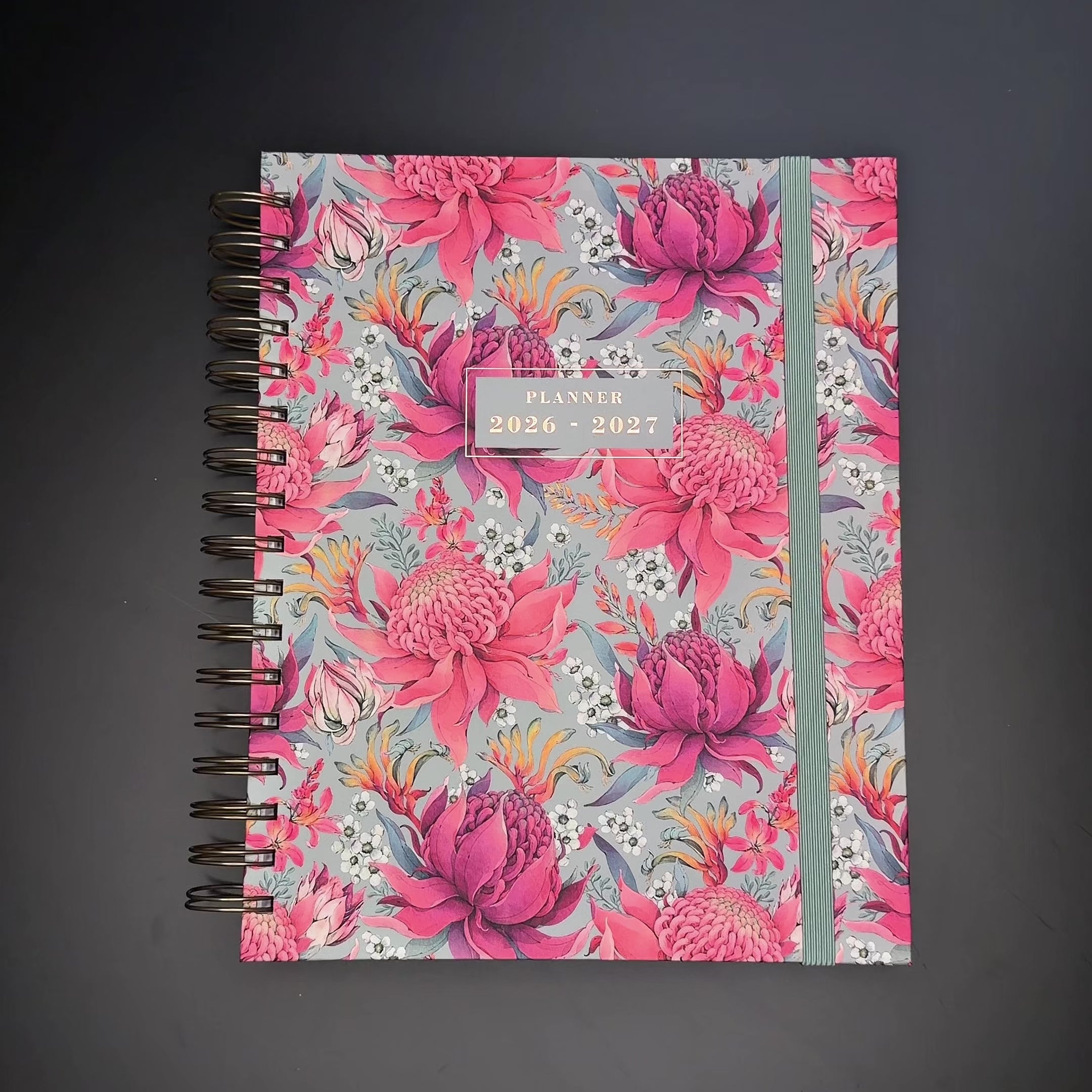 LUXURY WEEKLY PLANNER 2026-2027 A5+ EXOTIC BLOOMS